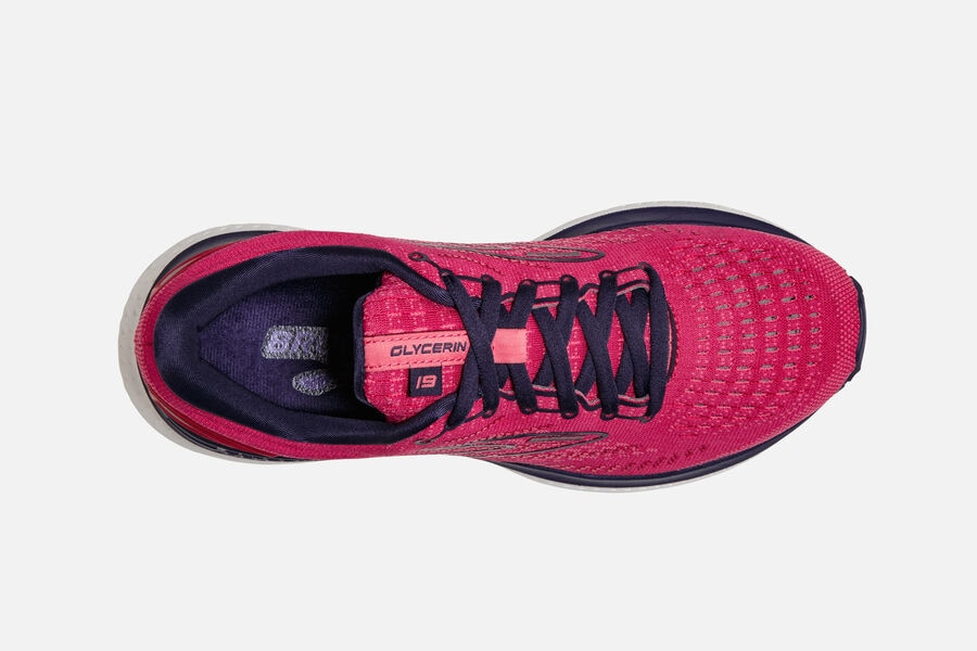 Brooks Glycerin 19 Road Running Shoes - Womens - Red/Black - LN8526940